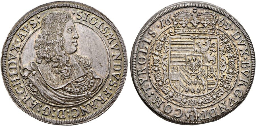 Selected coin of Archduke Sigismund Francis of Further Austria (1662-1665)